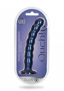 Beaded Silicone G-Spot Dildo - 8\'\' / 20,5 cm