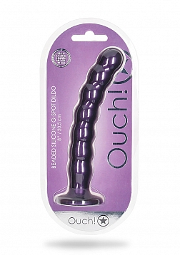 Beaded Silicone G-Spot Dildo - 8\'\' / 20,5 cm