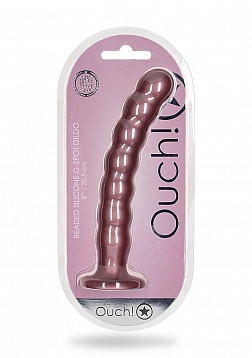Beaded Silicone G-Spot Dildo - 8\'\' / 20,5 cm