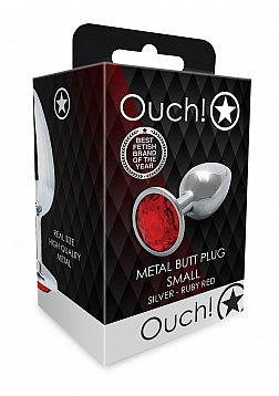 Round Gem Butt Plug - Small 