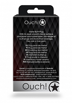 Round Gem Butt Plug - Small 