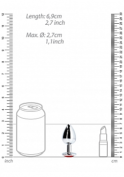 Round Gem Butt Plug - Small 