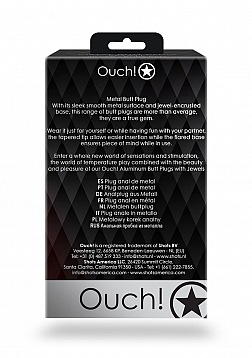 Round Gem Butt Plug - Large 