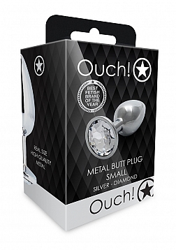 Round Gem Butt Plug - Small 