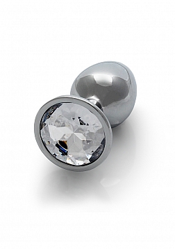 Round Gem Butt Plug - Small 