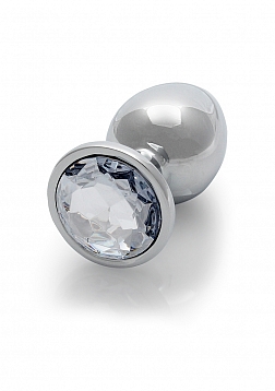 Round Gem Butt Plug - Large 