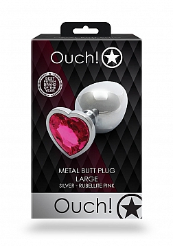 Heart Gem Butt Plug - Large 