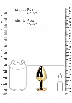 Heart Gem Butt Plug - Large 