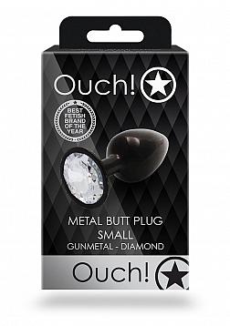 Round Gem Butt Plug - Small 