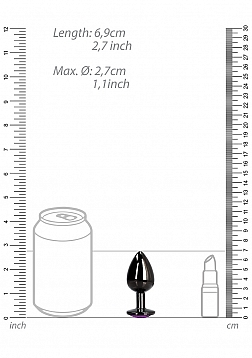 Heart Gem Butt Plug - Small 