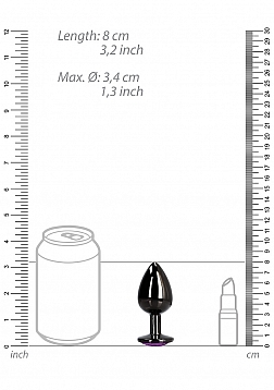 Heart Gem Butt Plug - Medium 