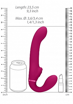 Ai - Dual Vibrating & Air Wave Tickler Strapless Strapon