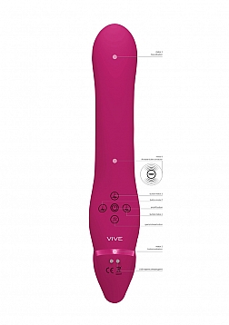 Ai - Dual Vibrating & Air Wave Tickler Strapless Strapon