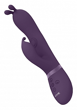 Gada - Vibrating Bunny Ear G-Spot Rabbit with Pulse Wave Shaft