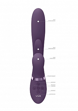Ena - Thrusting G-Spot Vibrator with Flapping Tongue and Air Wave Stimulator