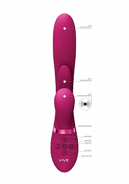 Kura - Thrusting G-Spot Vibrator with Flapping Tongue and Pulse Wave Stimulator