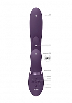 Kura - Thrusting G-Spot Vibrator with Flapping Tongue and Pulse Wave Stimulator