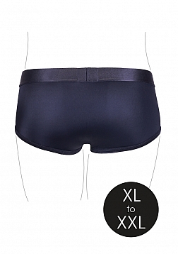 Ouch! Vibrating Strap-on Brief - Black - XL/XXL