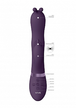 Gada - Vibrating Bunny Ear G-Spot Rabbit with Pulse Wave Shaft - Tester