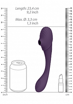 Mirai - Double Ended Pulse Wave & Air Wave Bendable Vibrator - Tester