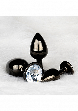 Round Gem Butt Plug - Large 