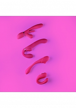 Yoko - Triple Action Vibrator Dual Prongs with Clitoral Pulse Wave - Tester