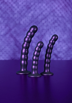 Beaded Silicone G-Spot Dildo - 8\'\' / 20,5 cm
