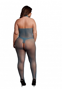 Fishnet and Lace Bodystocking - Queen Size