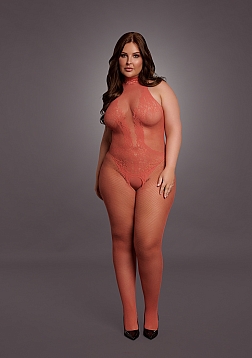 Fishnet and Lace Bodystocking - Queen Size