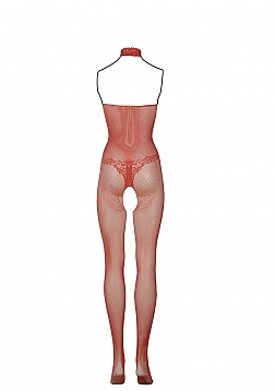 Fishnet and Lace Bodystocking - One Size