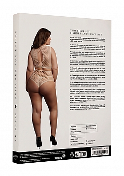 Duo Net Key-Hole Bra Set - Queen Size