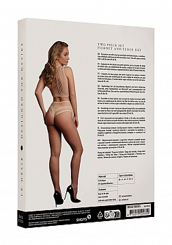 Duo Net Key-Hole Bra Set - One Size