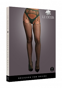 Shredded Suspender Pantyhose - One Size