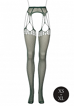 Shredded Suspender Pantyhose - One Size