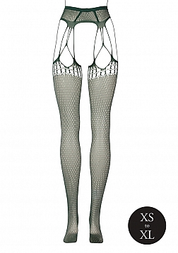 Shredded Suspender Pantyhose - One Size