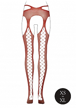 Suspender Pantyhose with Strappy Waist  - One Size