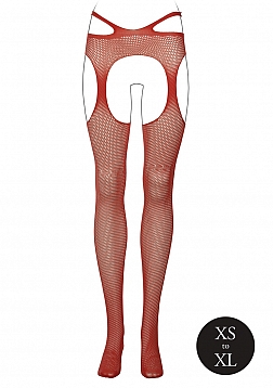 Suspender Pantyhose with Strappy Waist  - One Size