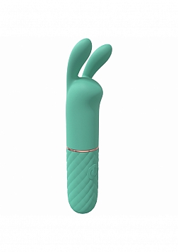 LoveLine - Dona - 10 Speed Vibrating Mini-Rabbit - Silicone - Rechargeable - Waterproof - Green