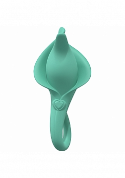 LoveLine - Lily - 10 Speed Clitoral Vibe - Sealed Silicone - Rechargeable - Submersible - Green