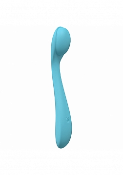 LoveLine - Juicy - 10 Speed Flexible Vibe - Sealed Silicone - Rechargeable - Submersible - Blue