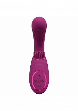 VIVE - Gen - Rechargeable Triple Motor - G-Spot Vibrator with Pulse Wave  and Vibrating Bristles - P