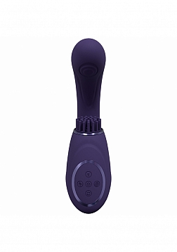 VIVE - Gen - Rechargeable Triple Motor - G-Spot Vibrator with Pulse Wave  and Vibrating Bristles - P