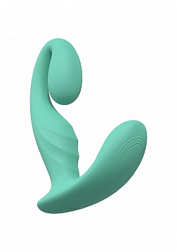 LoveLine - Bliss - 10 Speed Dual Motor Vibe - Sealed Silicone - Rechargeable - Submersible - Green