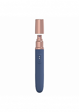 LoveLine - The Traveler - 10 Speed Travel Vibe - Silicone - Rechargeable - Waterproof - Blue/Grey
