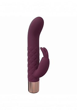 LoveLine - Devotion - 10 Speed Mini-Rabbit - Silicone - Rechargeable - Waterproof – Burgundy