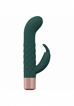 LoveLine - Devotion - 10 Speed Mini-Rabbit - Silicone - Rechargeable - Waterproof - Forest Green