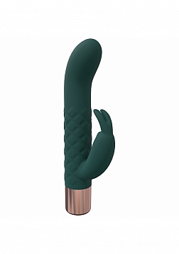 LoveLine - Devotion - 10 Speed Mini-Rabbit - Silicone - Rechargeable - Waterproof - Forest Green