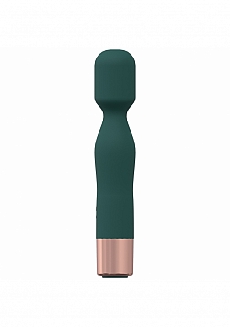 LoveLine - Glamour - 10 Speed Mini-Wand - Silicone - Rechargeable - Waterproof - Forest Green
