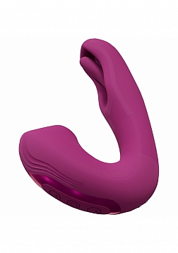VIVE - Yuna - Rechargeable Dual Motor - Airwave Vibrator with Innovative G-Spot Flapping Stimulator 