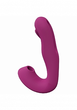 VIVE - Yuna - Rechargeable Dual Motor - Airwave Vibrator with Innovative G-Spot Flapping Stimulator 